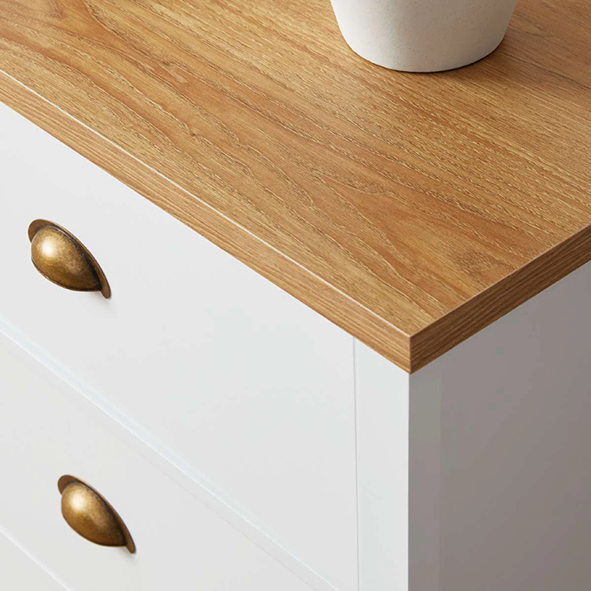 Hastings Six Drawer - White/Natural - Image 6