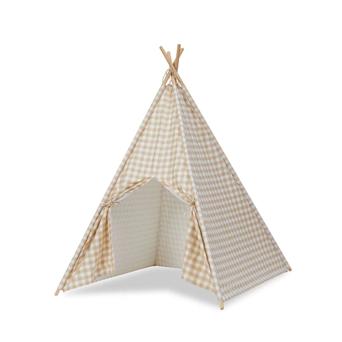Henley Teepee - Beige Gingham - Image 9
