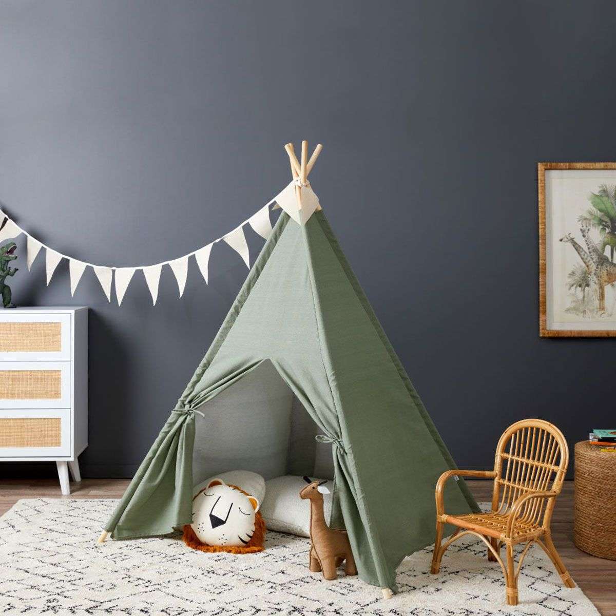 Henley Teepee - Khaki - Image 6
