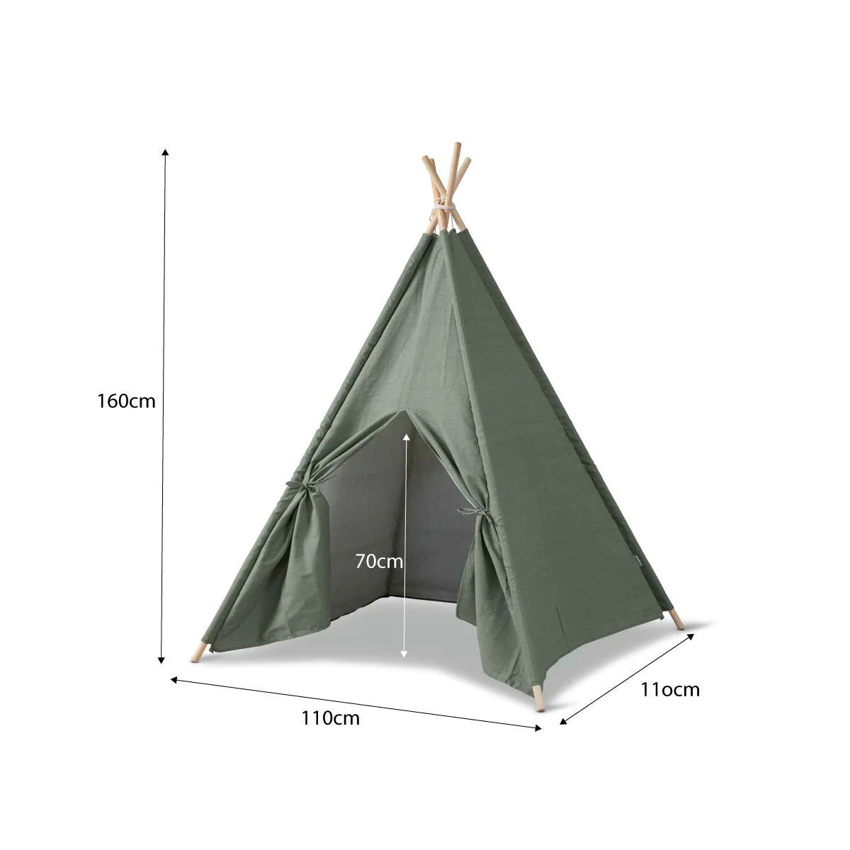 Henley Teepee - Khaki - Image 9