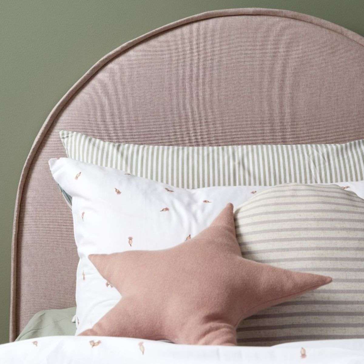 Imogen King Single Bed - Dusty Pink - Image 3