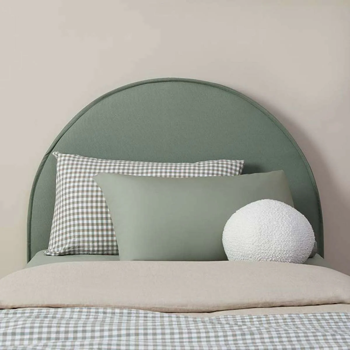 Imogen King Single Bed - Sage Green - Image 5