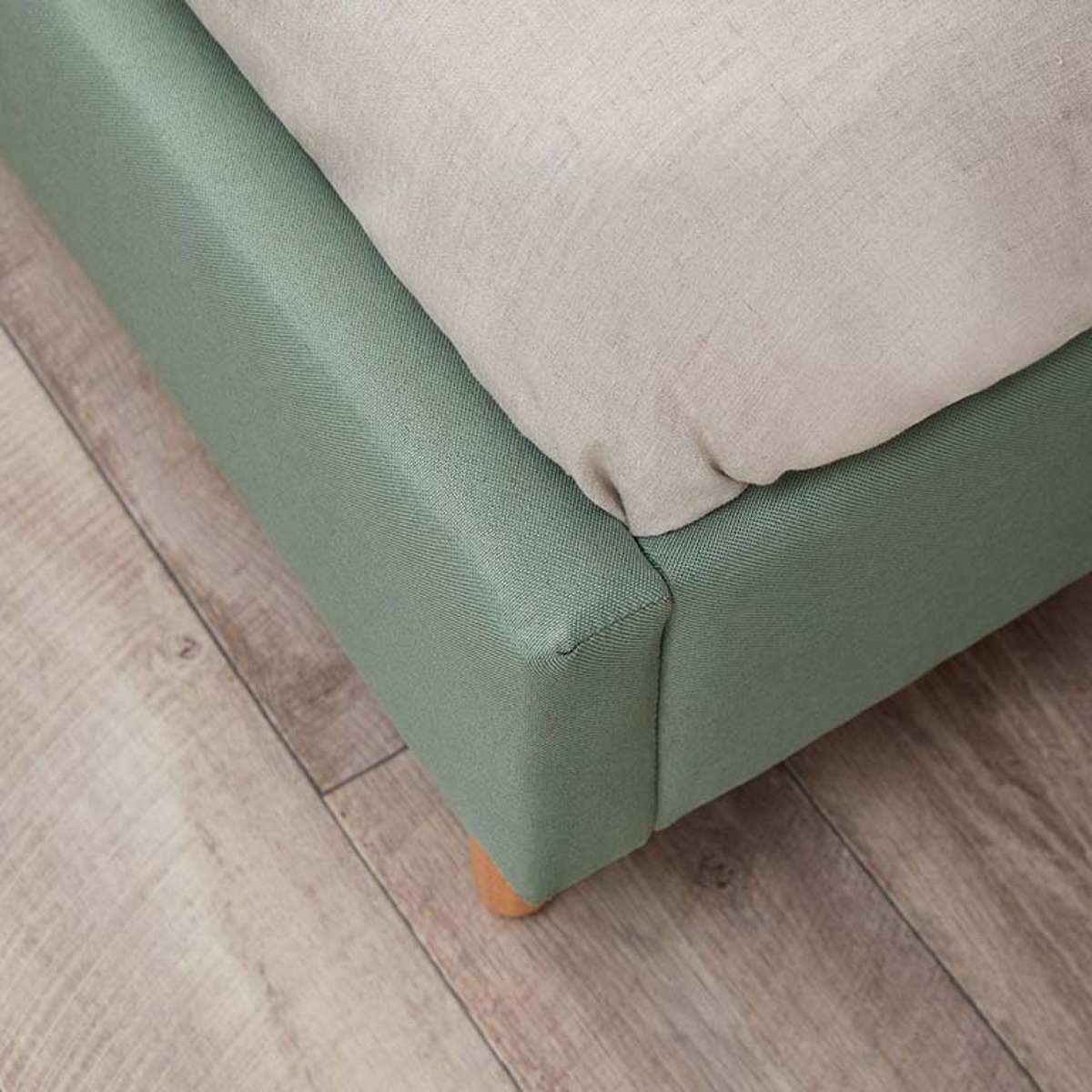 Imogen King Single Bed - Sage Green - Image 6