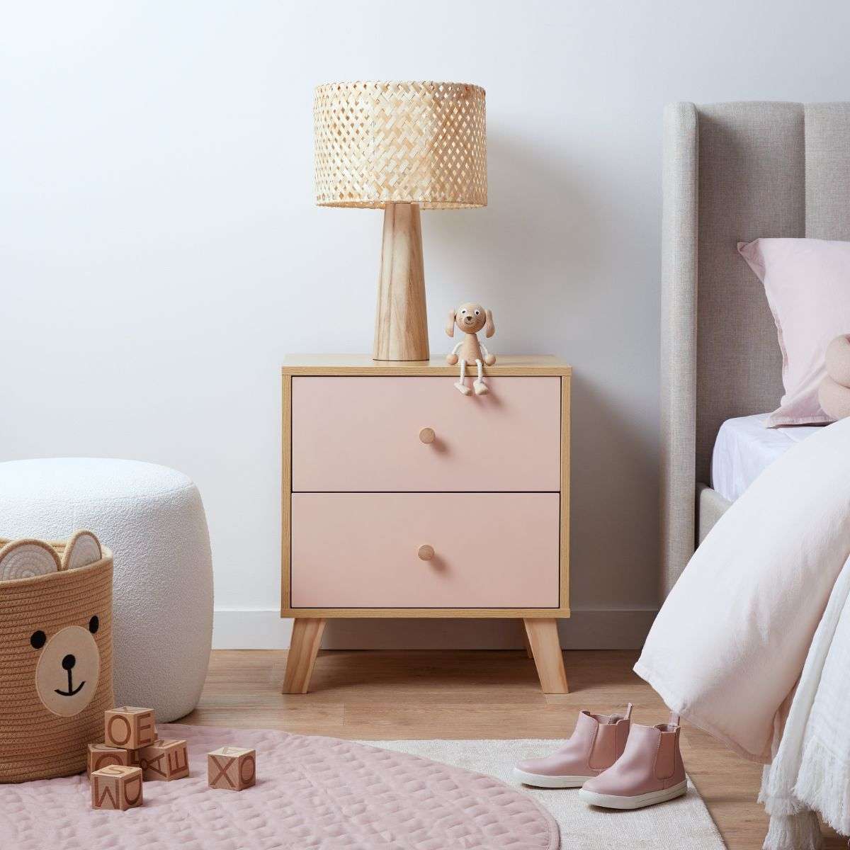Imogen Pink Single Four Piece Bedroom Set - Image 4