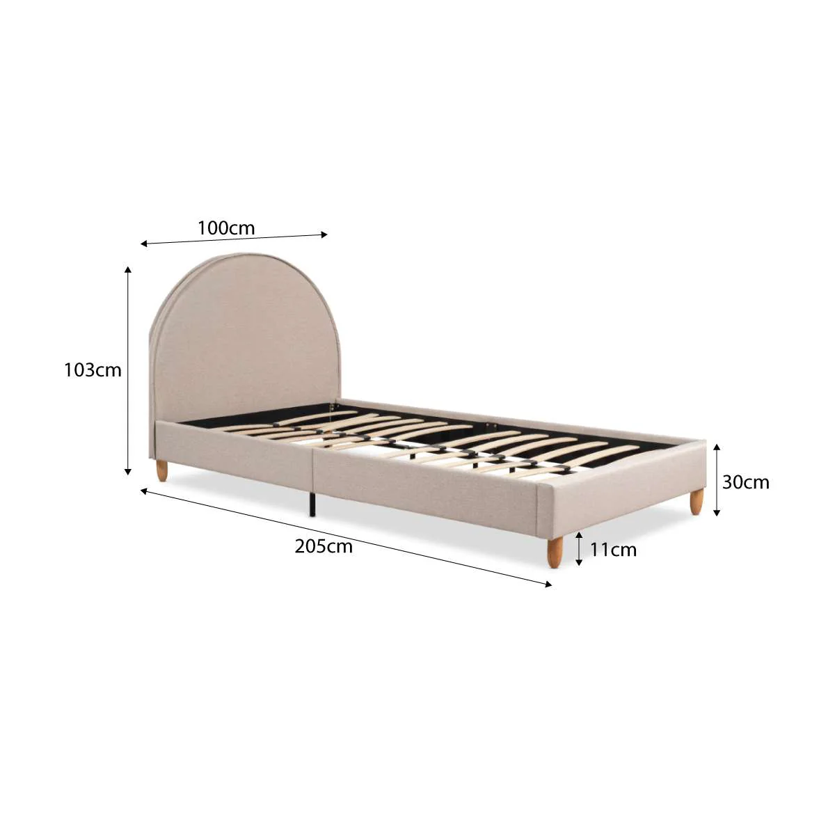 Imogen Single Bed - Natural - Image 11