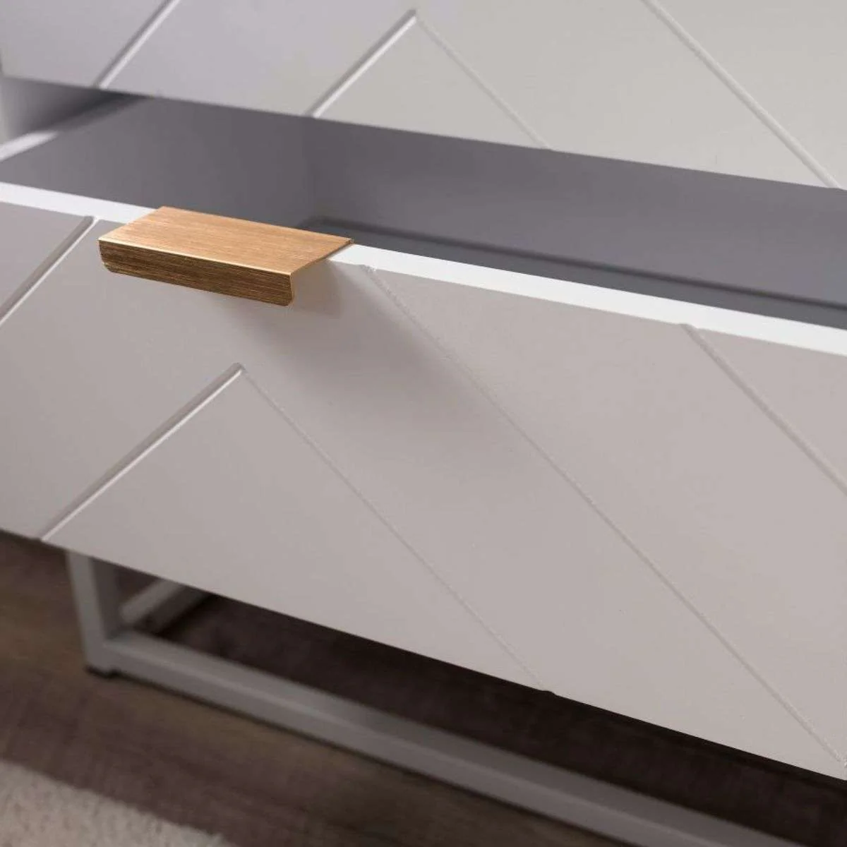 Inca Bedside Table - White - Image 5