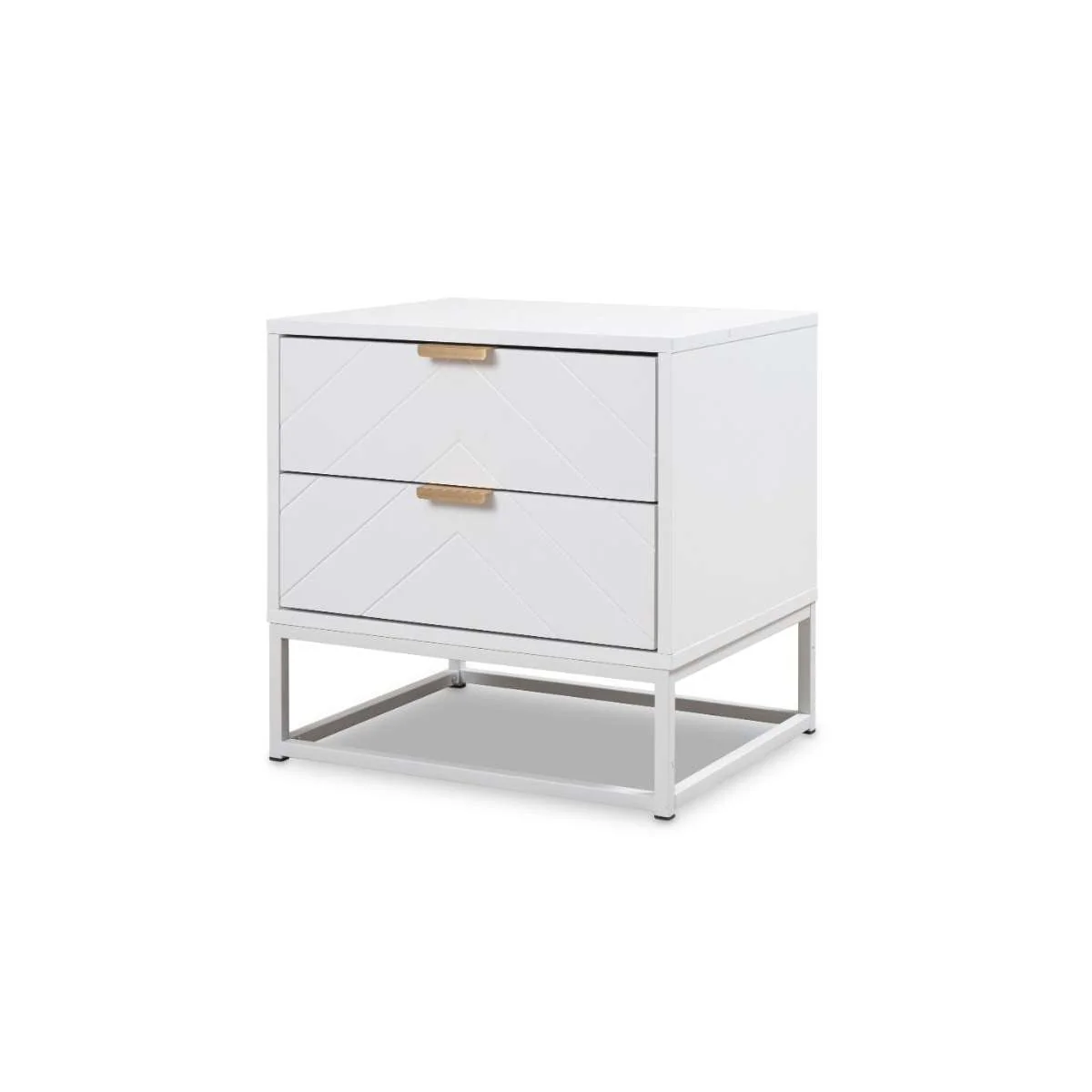 Inca Bedside Table - White - Image 8