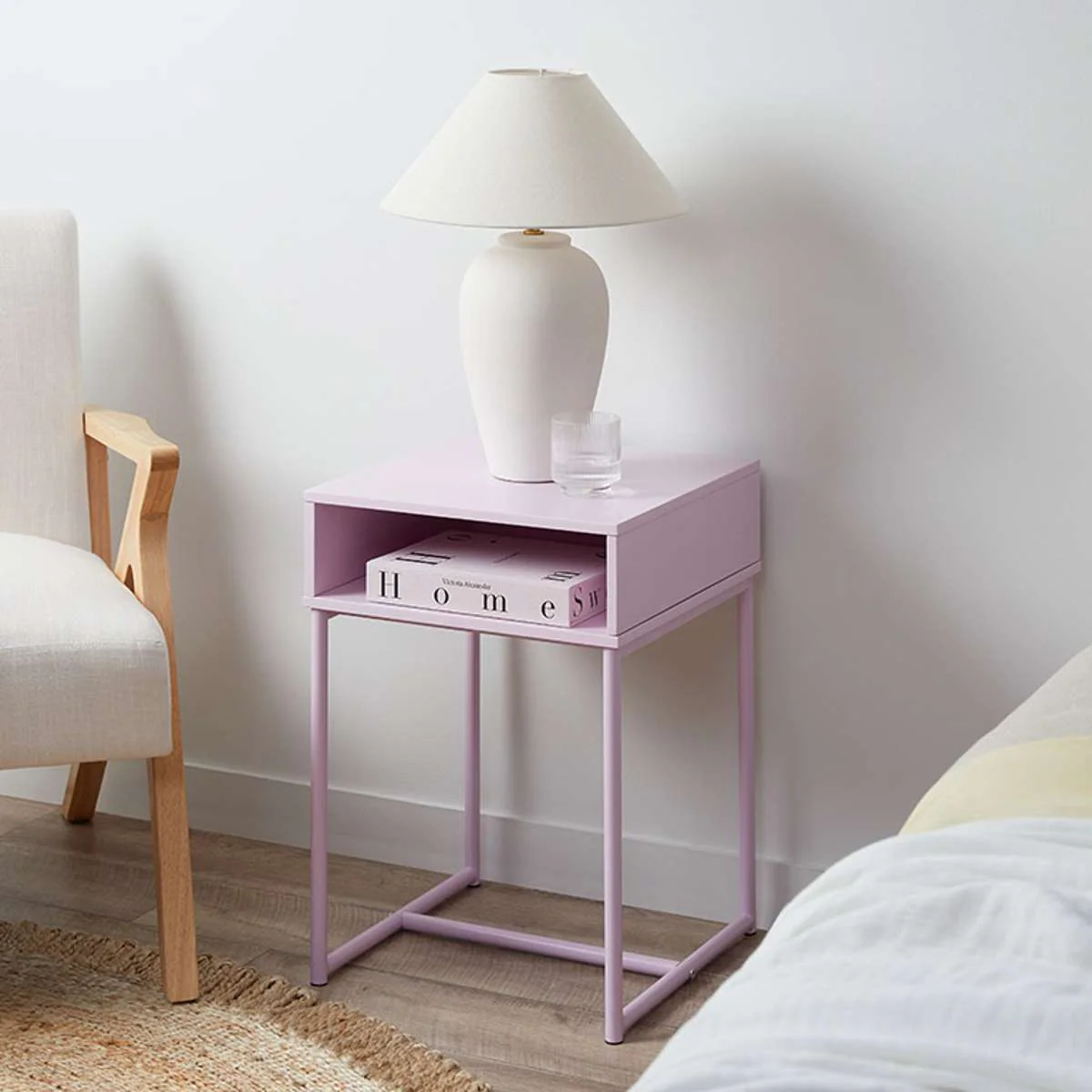 Jude Bedside Table - Lilac - Image 3