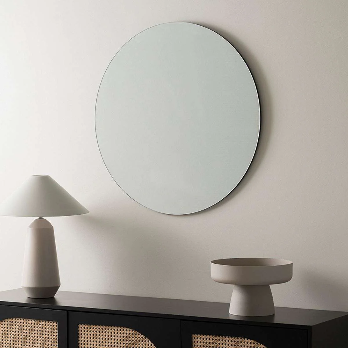 Kalili Frameless Round Mirror - Image 3