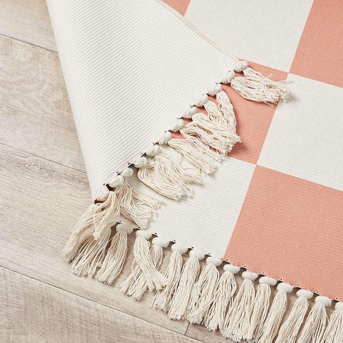 Kobie Checkerboard Rug - Rust - Image 2