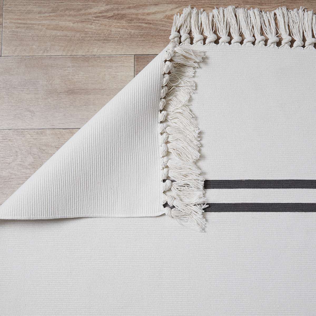Kobie Cotton Blend Striped Floor Rug - Extra Large - Image 2