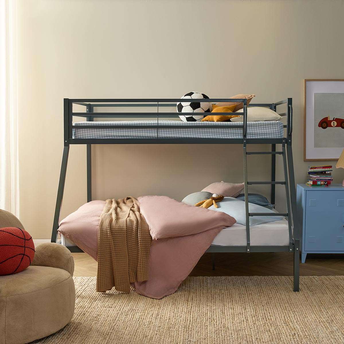 Lacie Triple Bunk Bed - Steele - Image 3