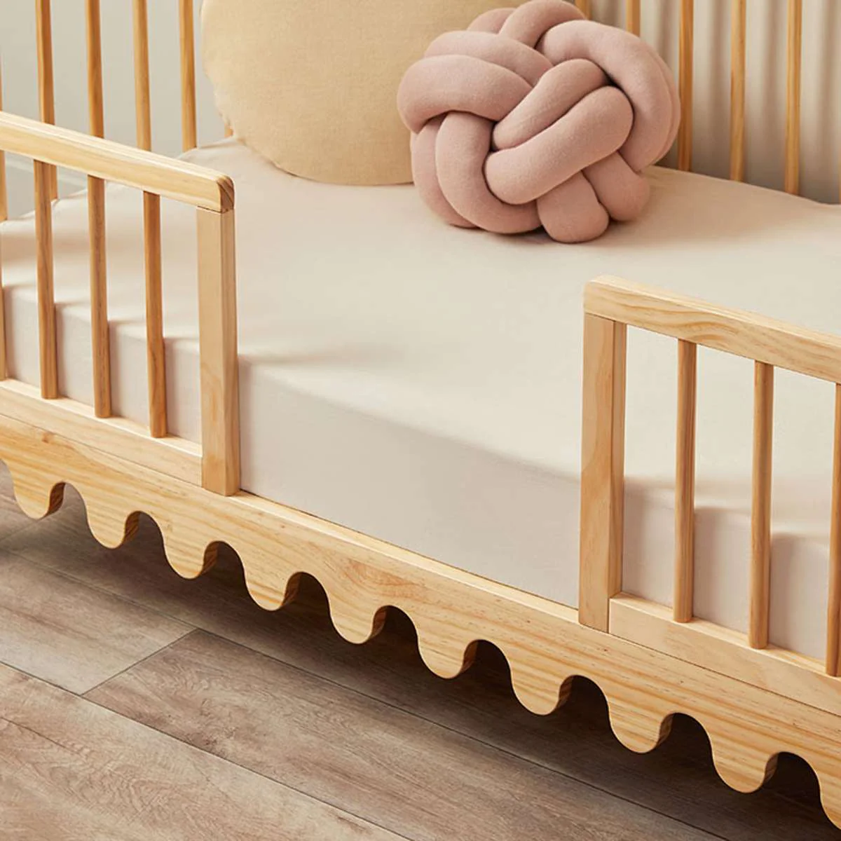 Luan Cot Toddler Half Frames - Natural - Image 2
