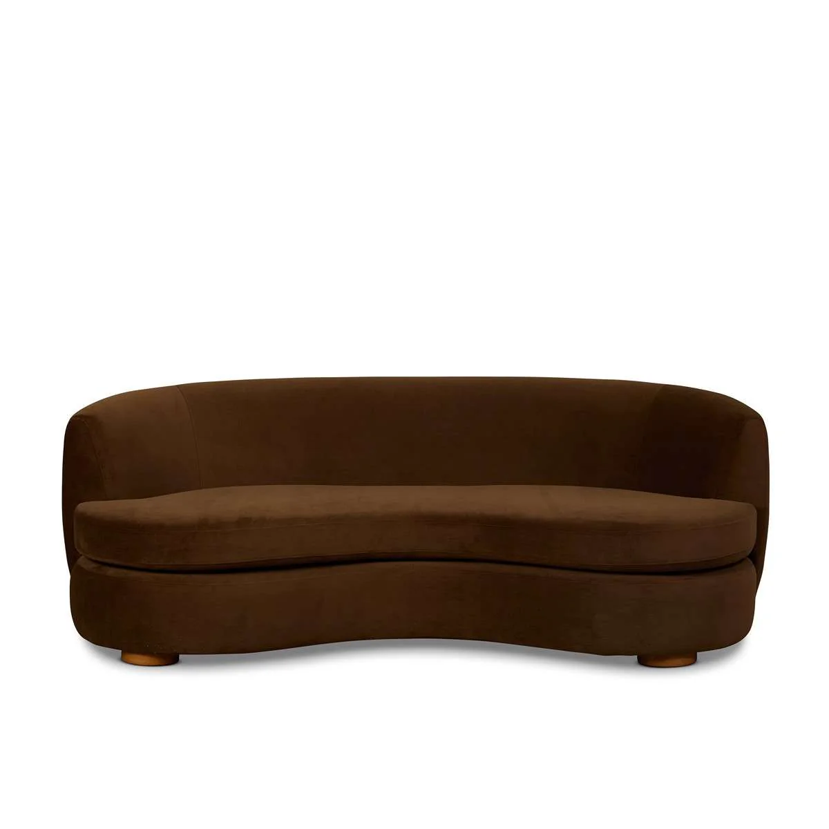 Lyle Pebble 2.5 Seater Sofa - Chocolate Velvet - Image 11