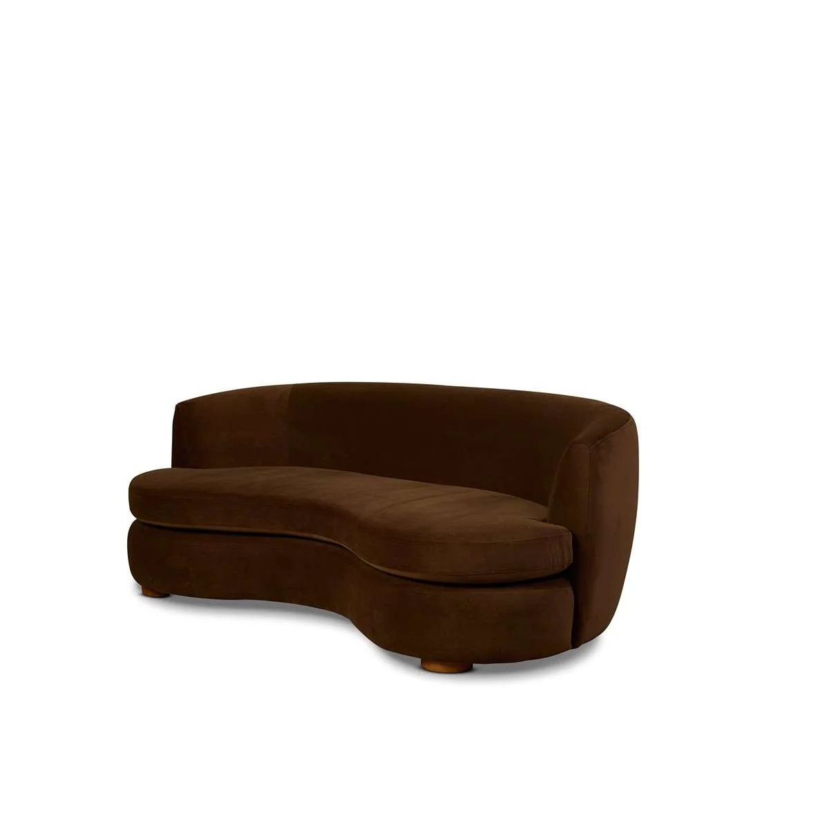 Lyle Pebble 2.5 Seater Sofa - Chocolate Velvet - Image 12