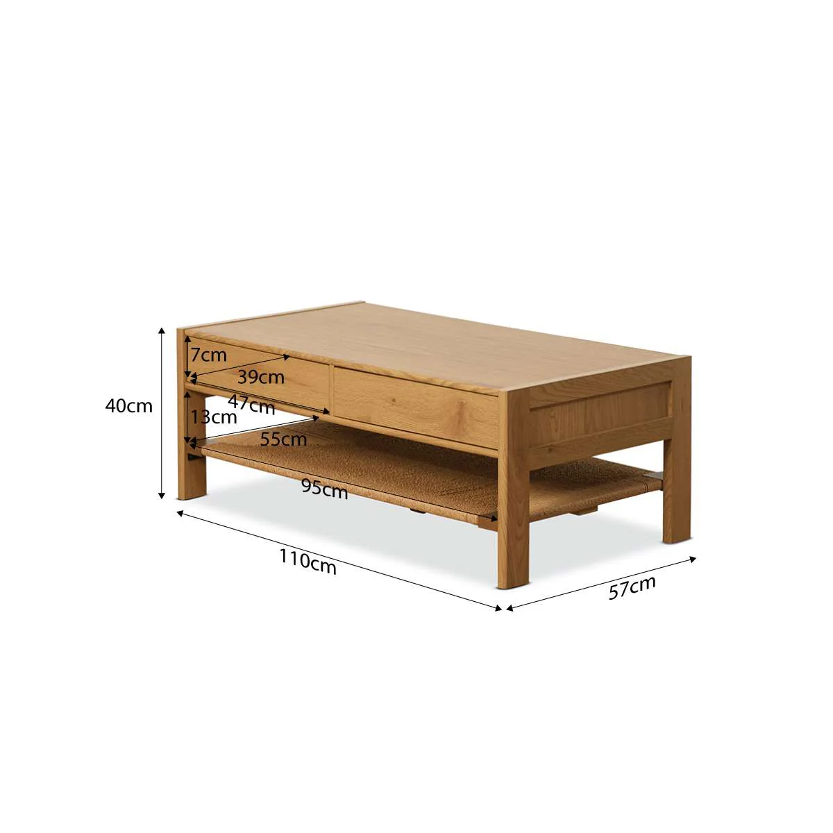Madeira Coffee Table - Natural - Image 6