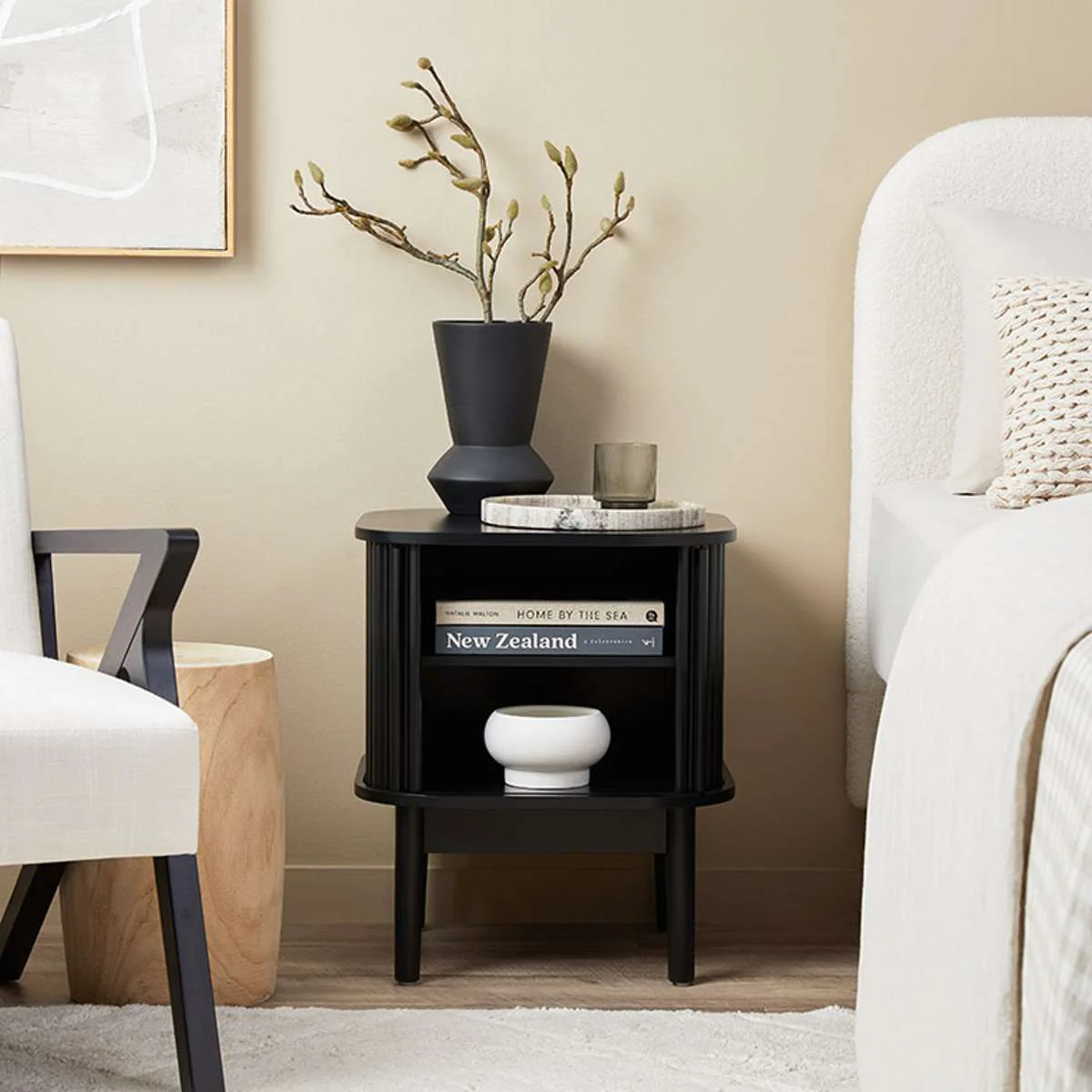 Maeve Bedside Table - Black - Image 3