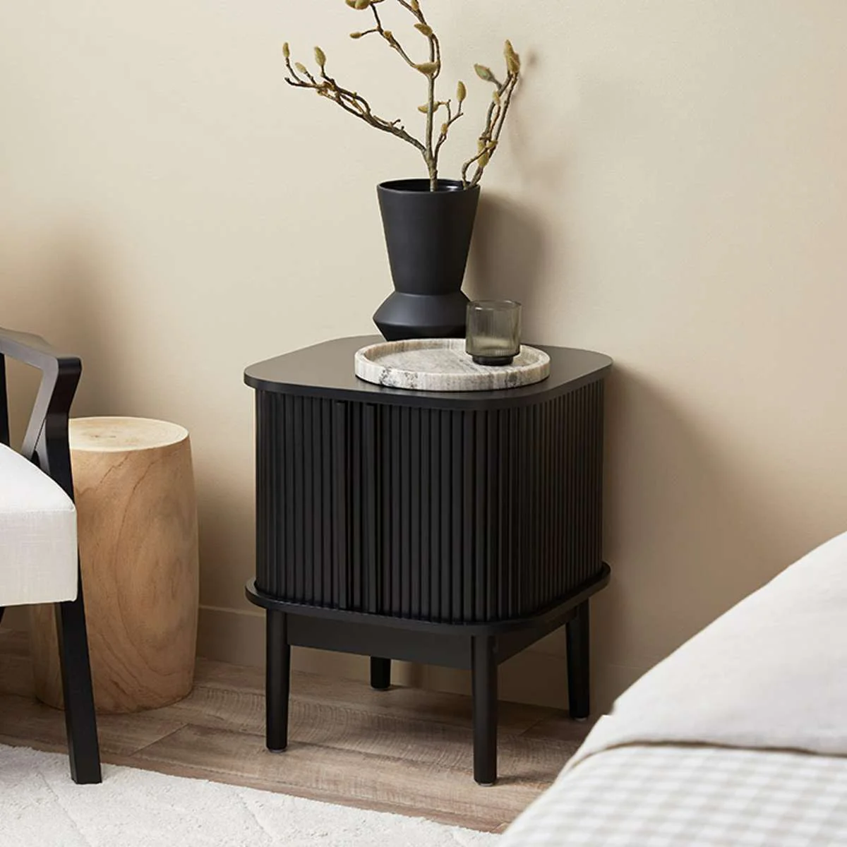 Maeve Bedside Table - Black - Image 4