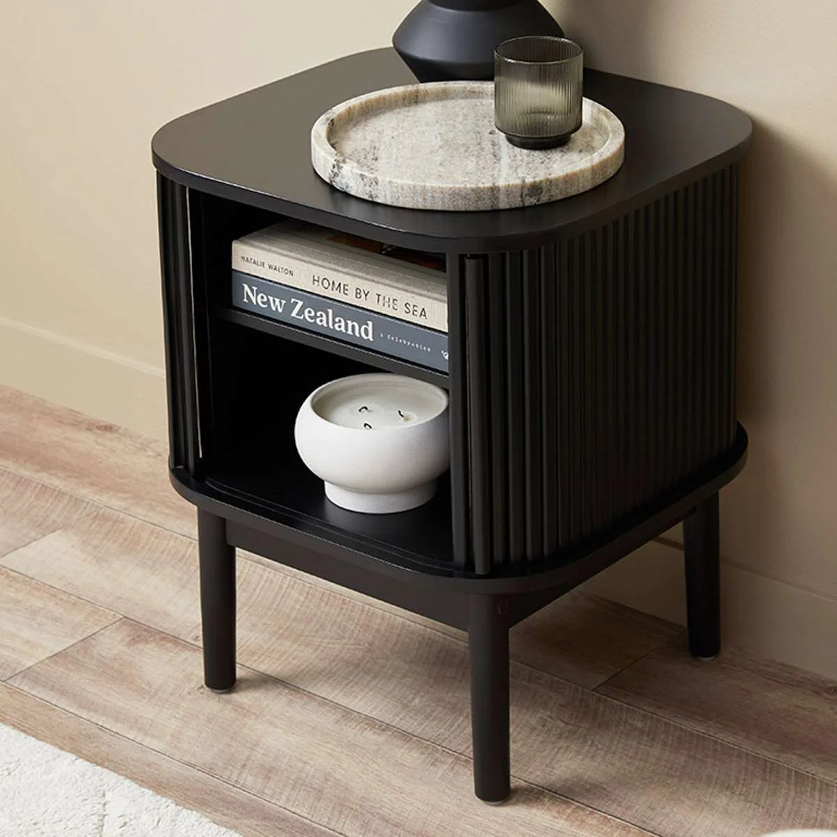 Maeve Bedside Table - Black - Image 5