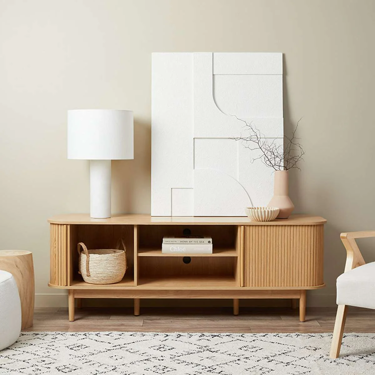 Maeve Entertainment Unit with Open Shelves - Natural - Image 7