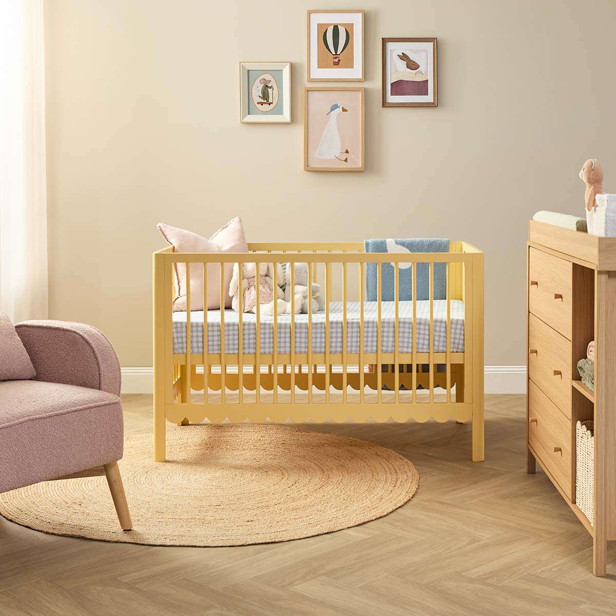Maisie Scalloped Cot - Buttermilk - Image 14