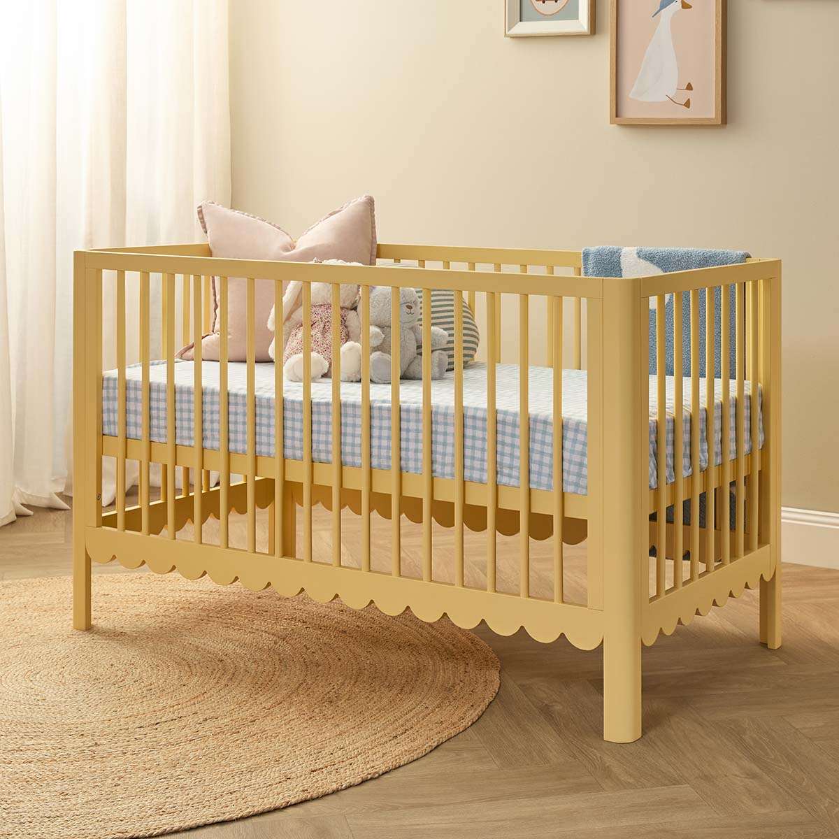 Maisie Scalloped Cot - Buttermilk - Image 2
