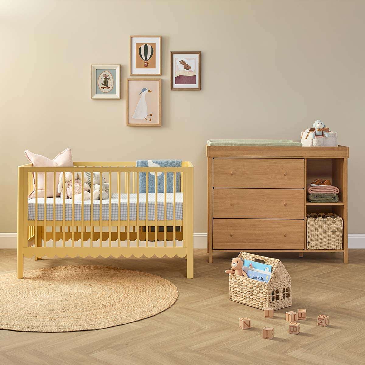 Maisie Scalloped Cot - Buttermilk - Image 6