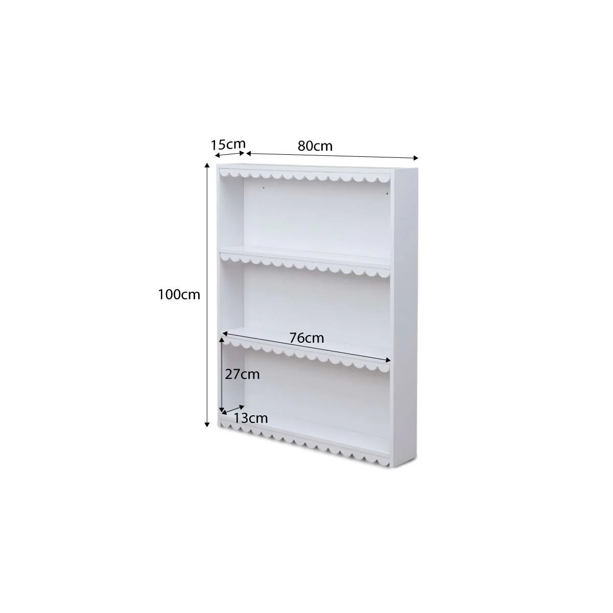 Maisie Scalloped Wall Shelf - Image 11