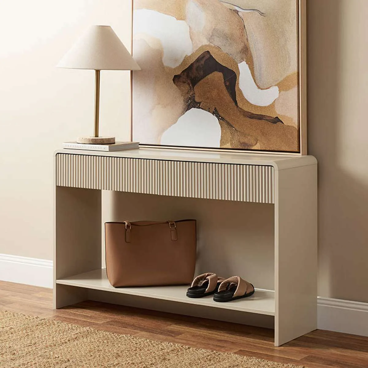 Majorca Console Table - Beige - Image 3