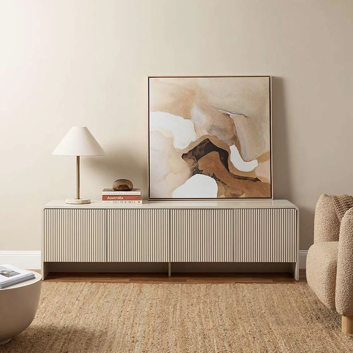 Majorca Entertainment Unit - Beige - Image 7