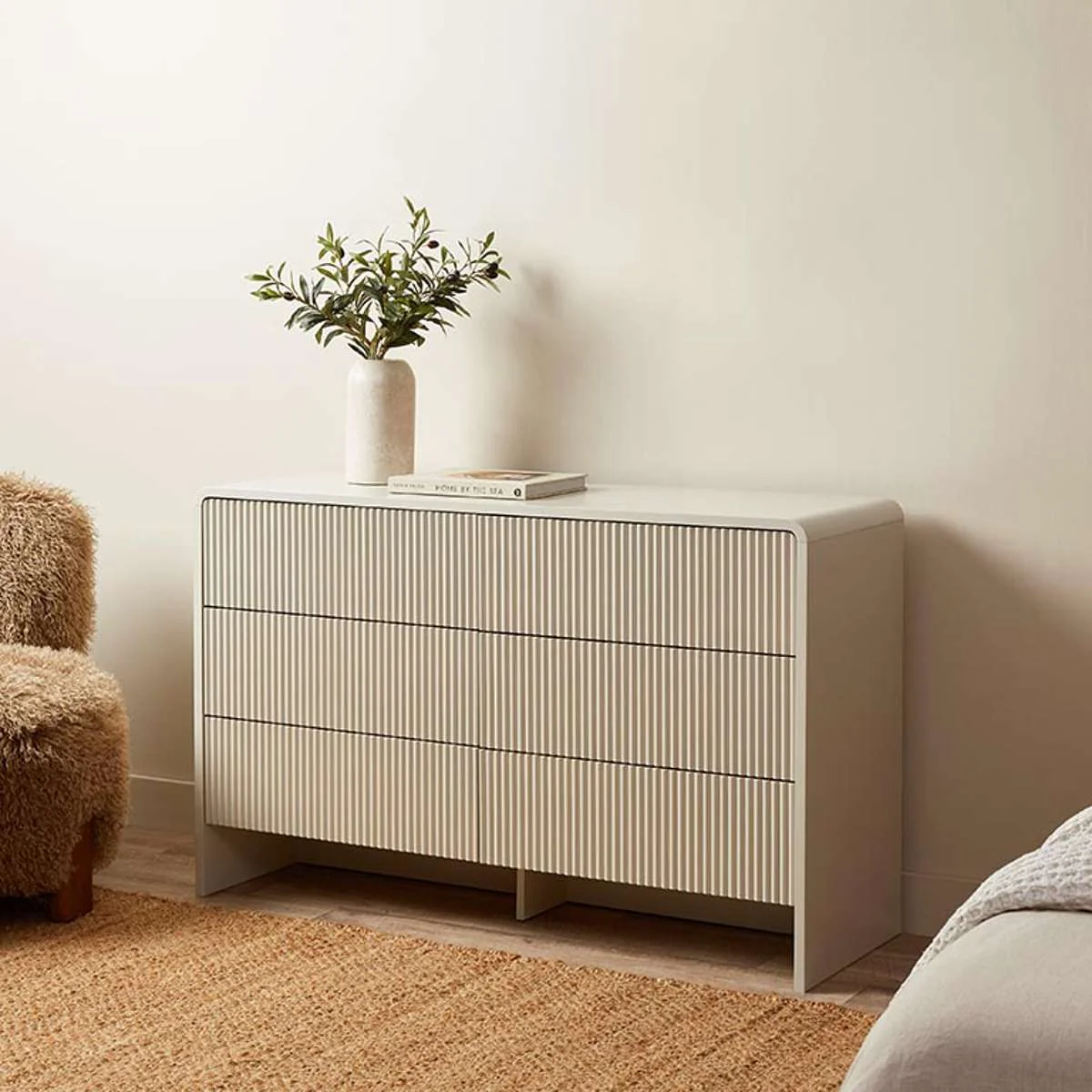 Majorca Six Drawer - Beige - Image 3