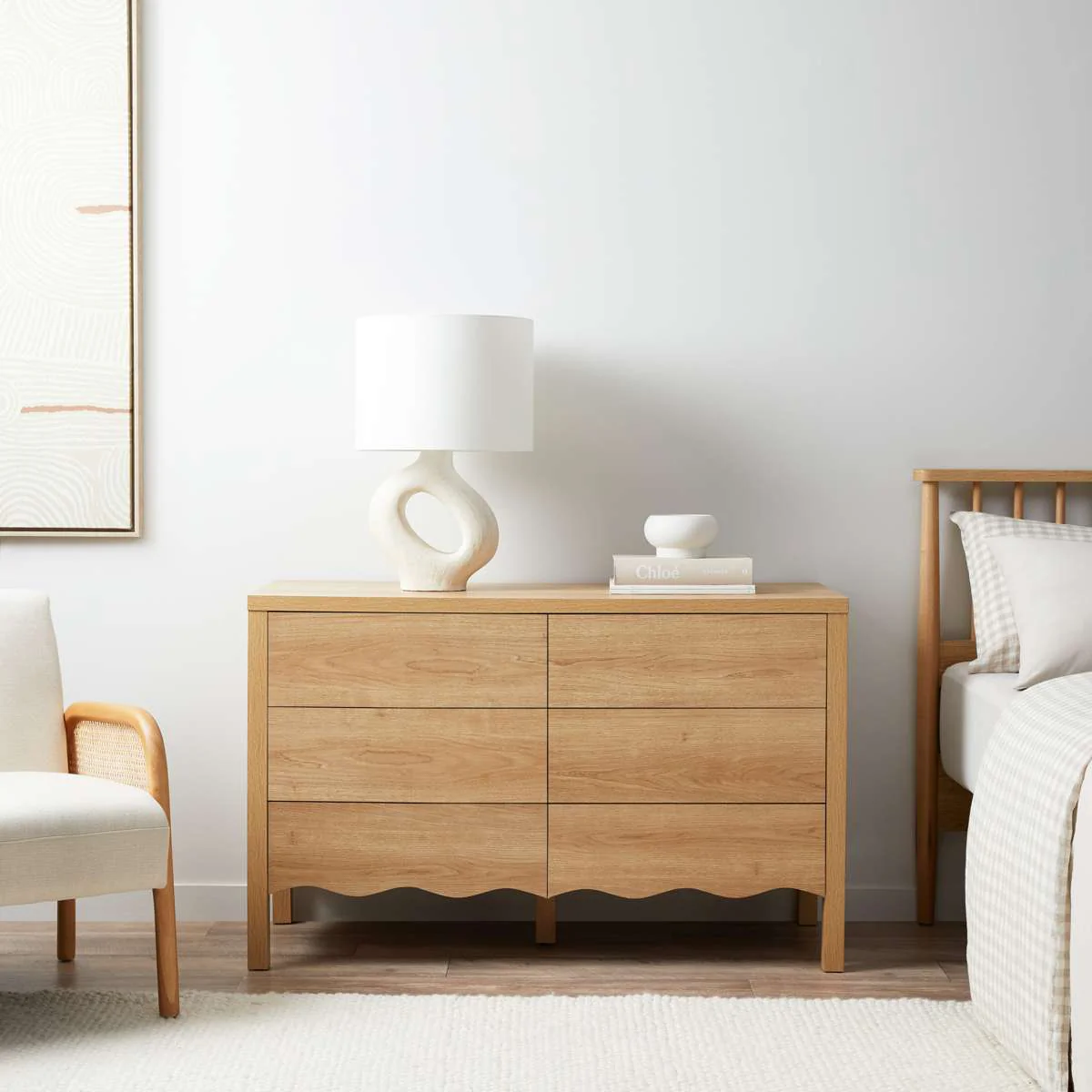 Malena Six Drawer - Natural - Image 3