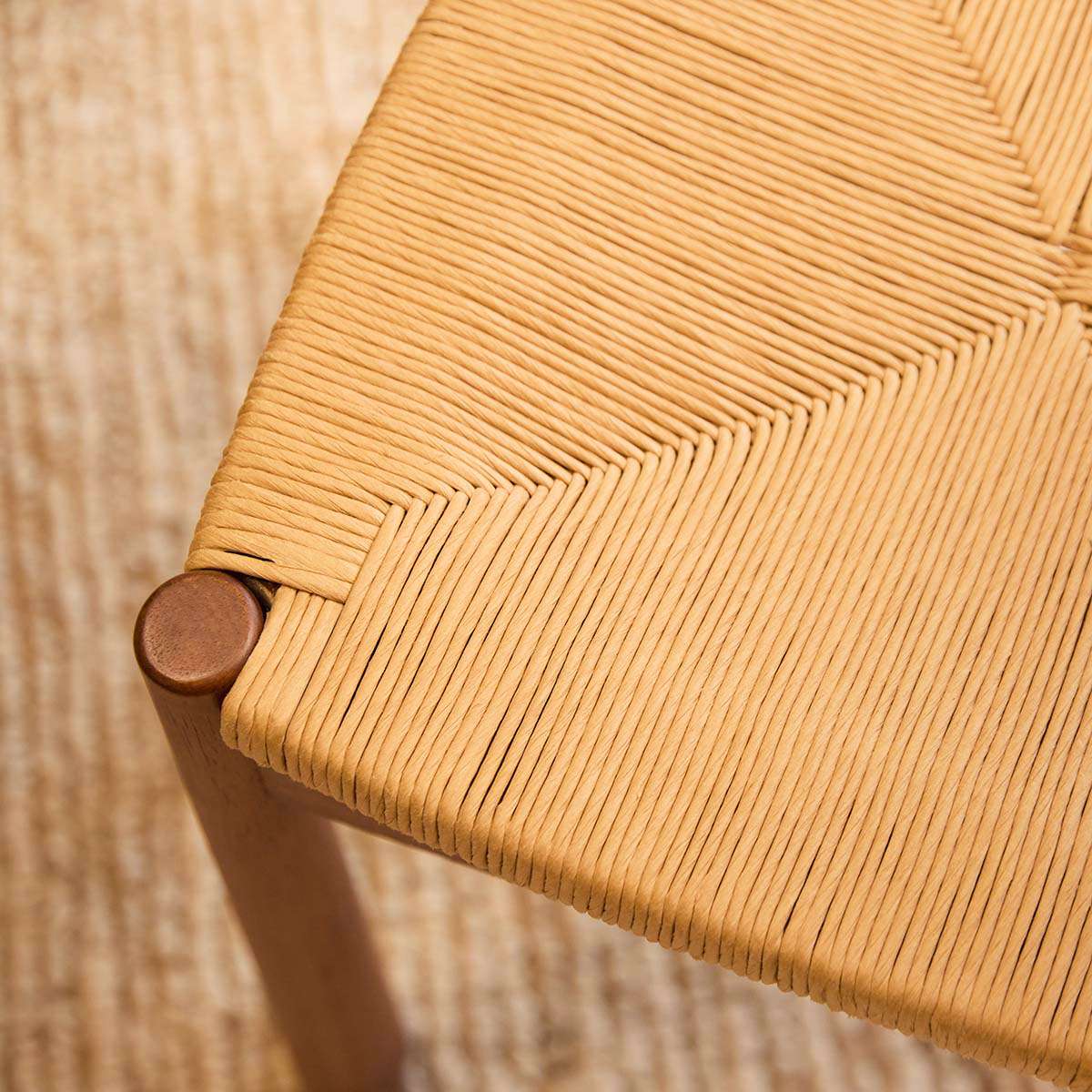 Marbella Woven Dining Chair - Set of Two - Natural - Image 3