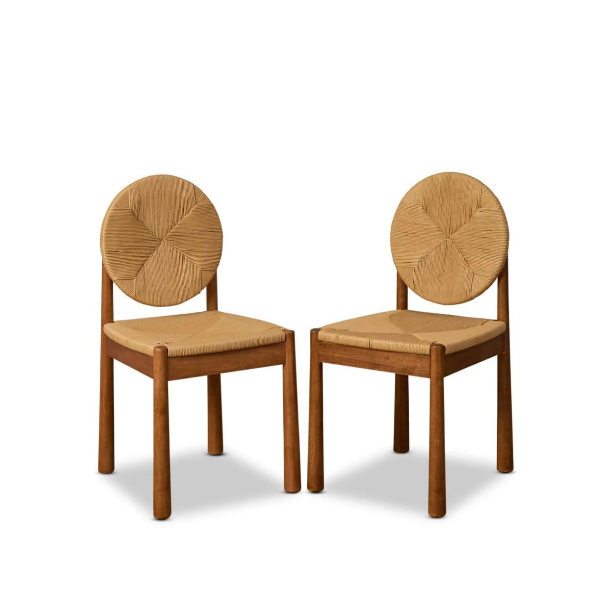 Marbella Woven Dining Chair - Set of Two - Natural - Image 5