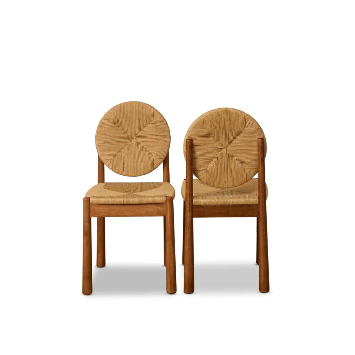Marbella Woven Dining Chair - Set of Two - Natural - Image 8