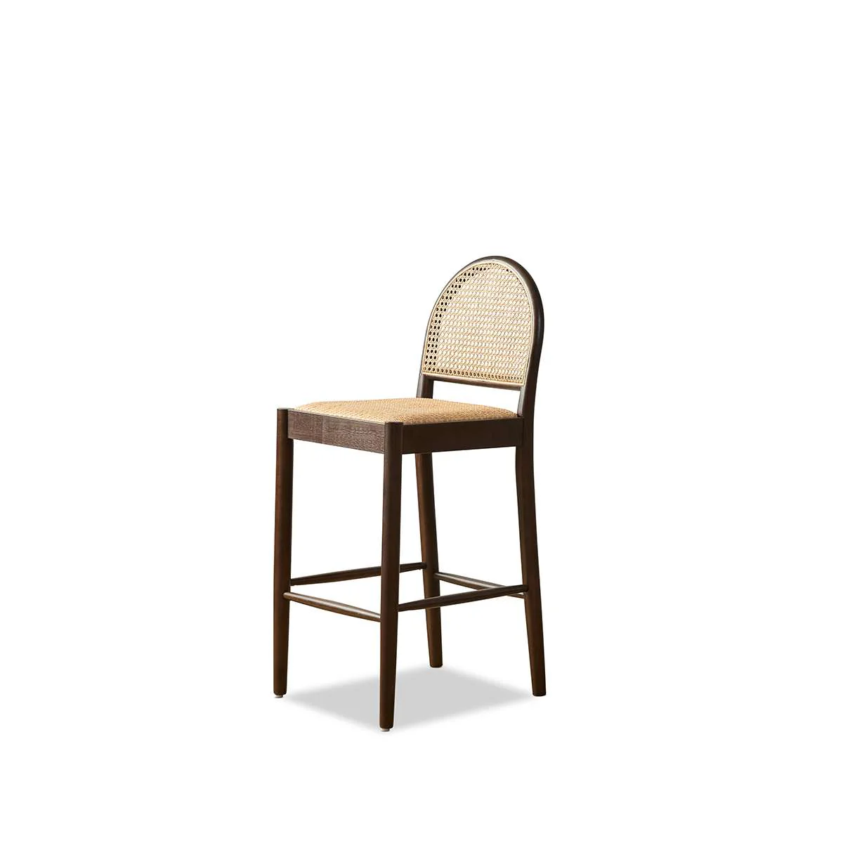 Mateo Bar Stool Walnut - Set of Four Bundle - Image 3