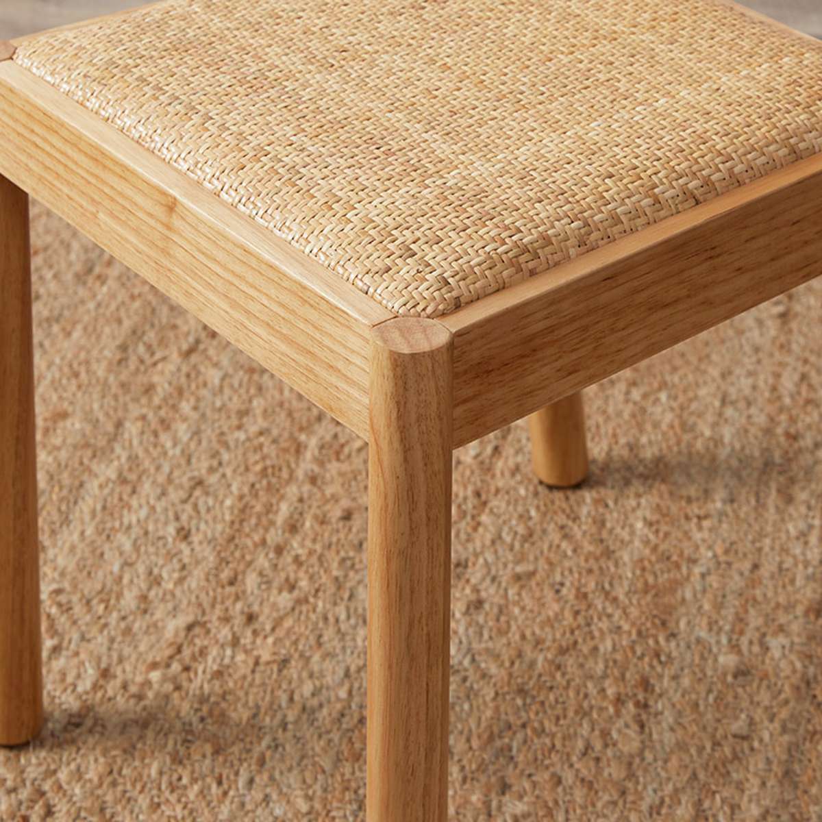 Mateo Curved Rattan Dining Chair - Set Of Two - Natural - Image 12