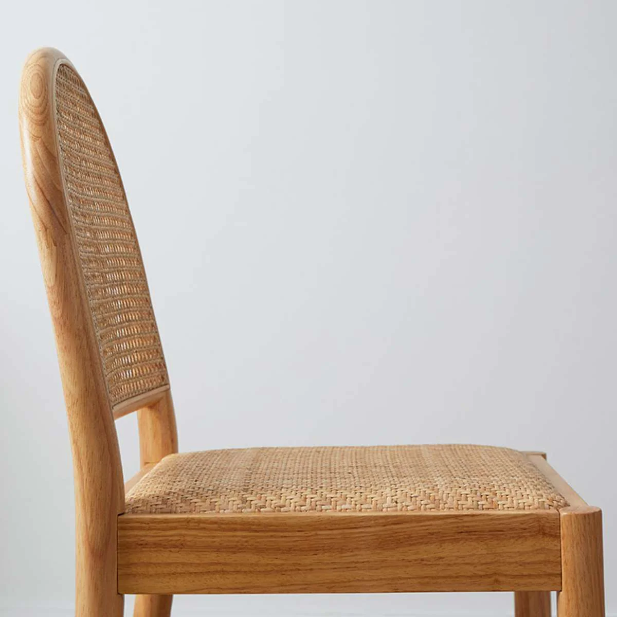 Mateo Curved Rattan Dining Chair - Set Of Two - Natural - Image 6