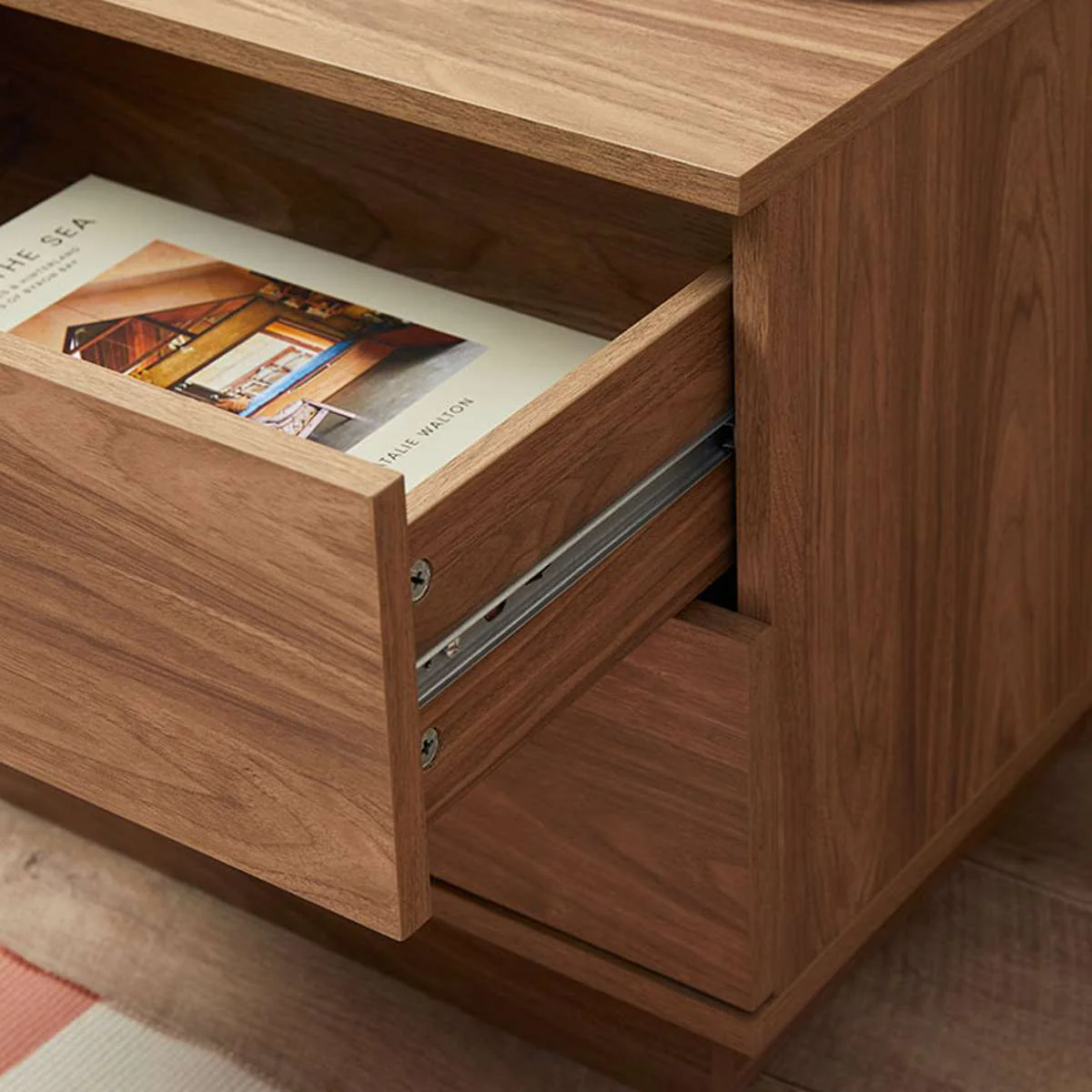 Maverick Bedside Table - Pecan - Image 9