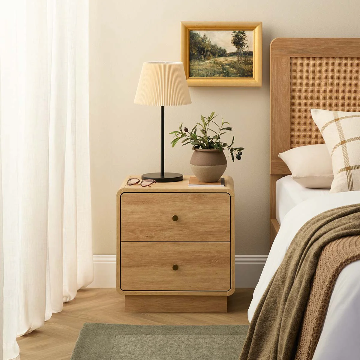 McKenna Bedside Table - Natural