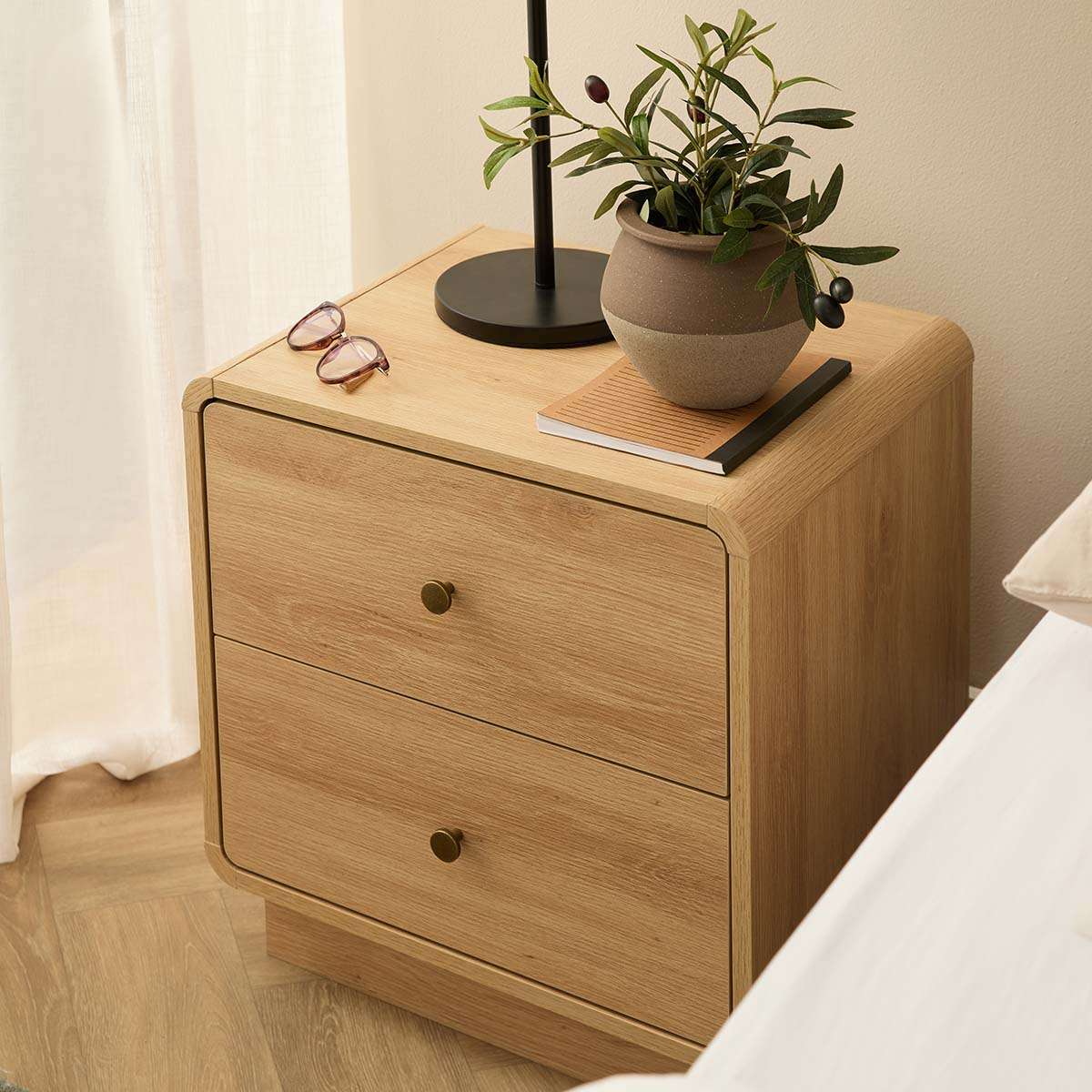 McKenna Bedside Table - Natural - Image 3