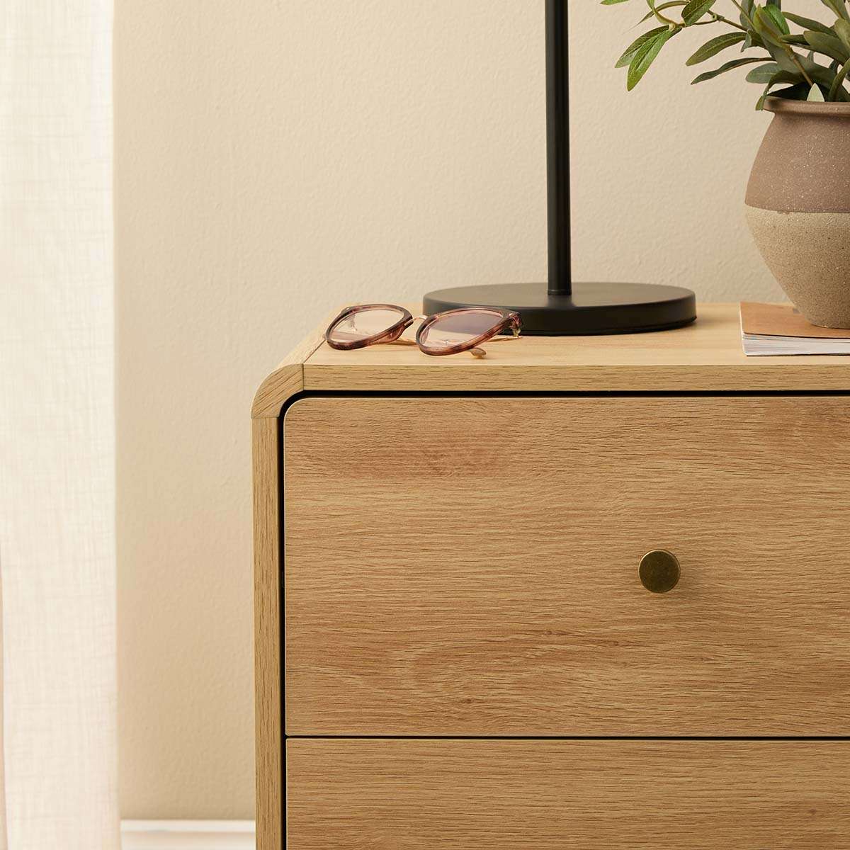 McKenna Bedside Table - Natural - Image 4