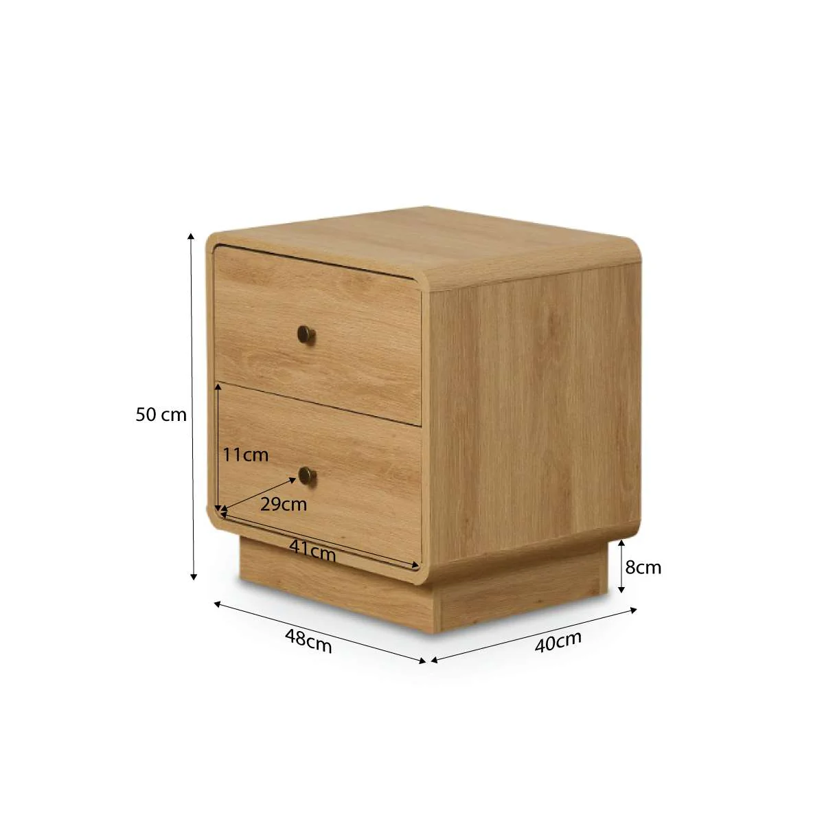 McKenna Bedside Table - Natural - Image 9