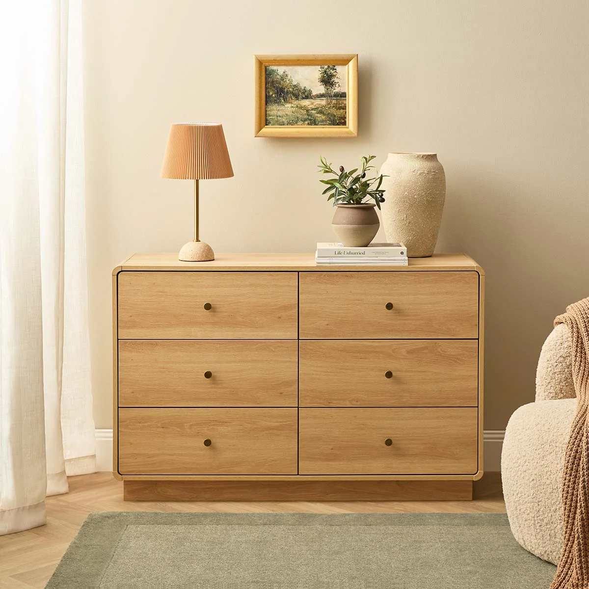 McKenna Six Drawer - Natural