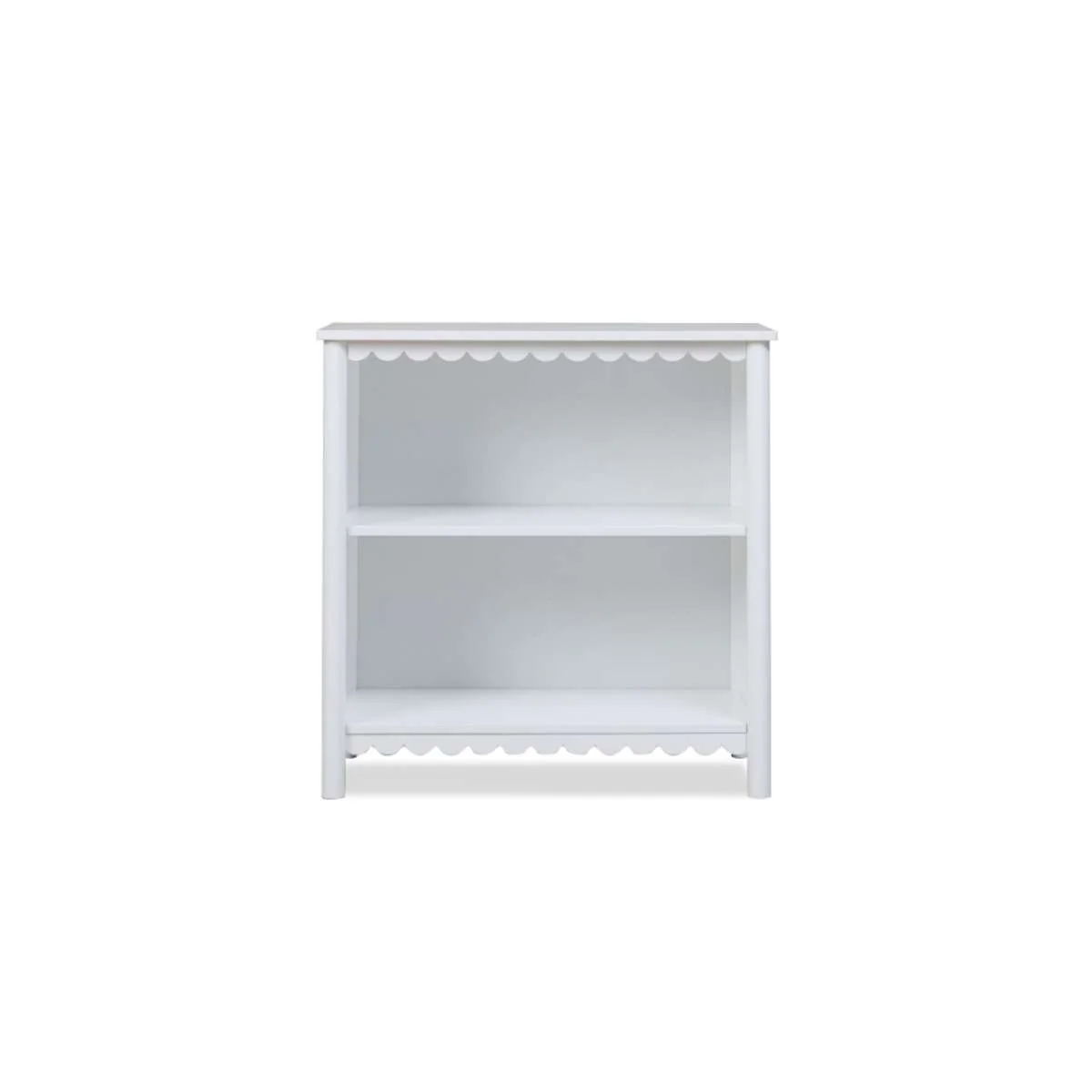 Mini Maisie Scalloped Low Bookcase - White - Image 7