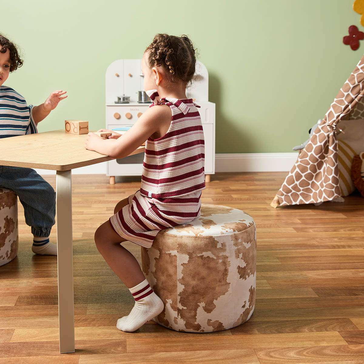 Mini Moo Stools - Set Of Two - Cow - Image 3