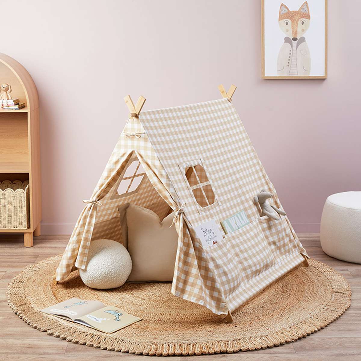 Minka House - Beige Gingham - Image 3