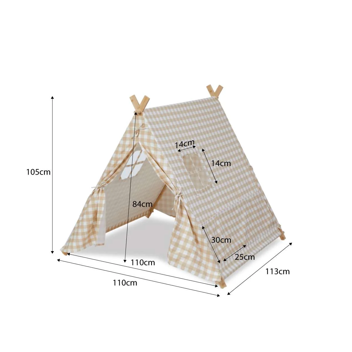 Minka House - Beige Gingham - Image 8