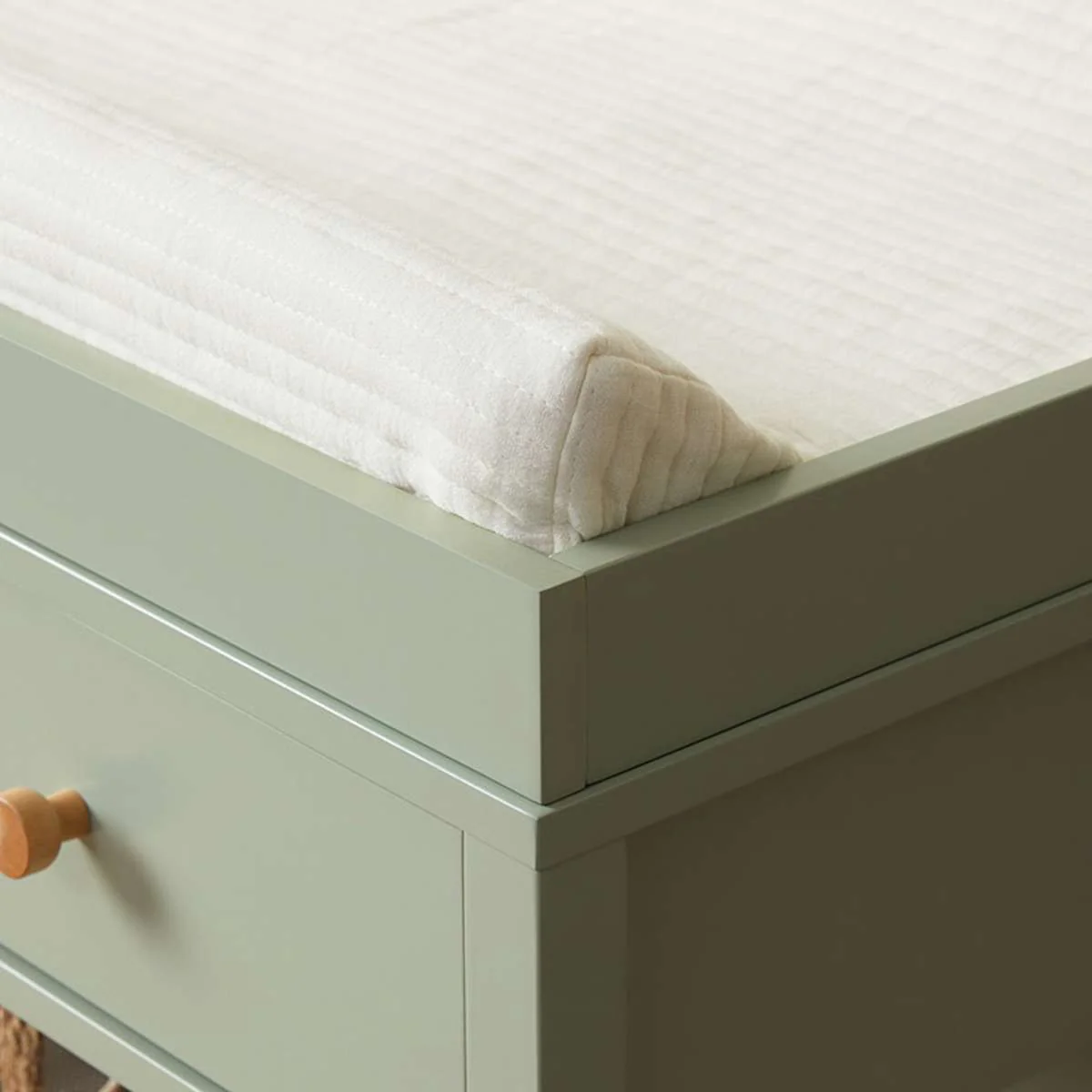 Mocka Change Table With Removable Top - Sage Green - Image 7
