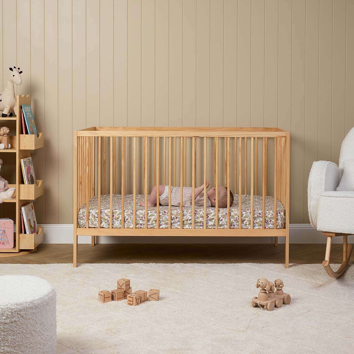Mocka Dream Cot - Natural - Image 3